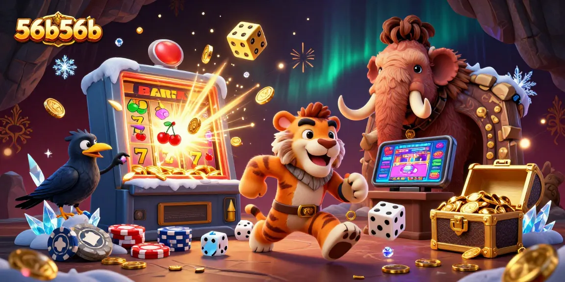 Engage in thrilling gaming at 56b56b's prehistoric casino with exciting slot and dice action.