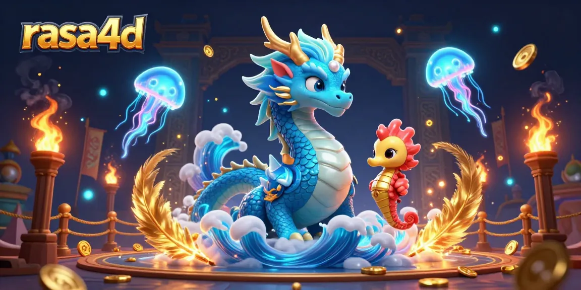 Rasa4d hadir dengan ilustrasi 3D dramatis dari naga air serta penunggang kuda laut dalam arena kasino