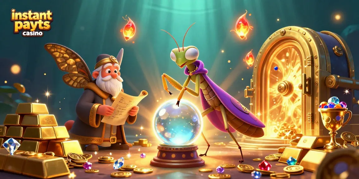 Experience thrilling action at instant payouts casino, featuring vibrant characters and dazzling treasures.