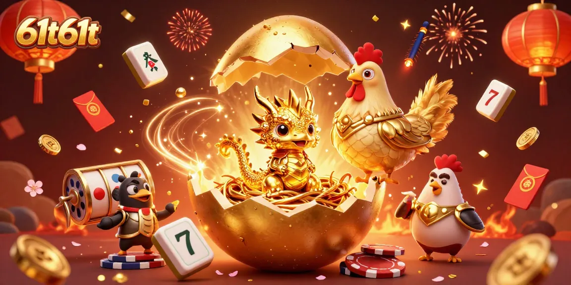 Experience thrilling moments with 61t61t as golden dragon and poker chips ignite excitement.